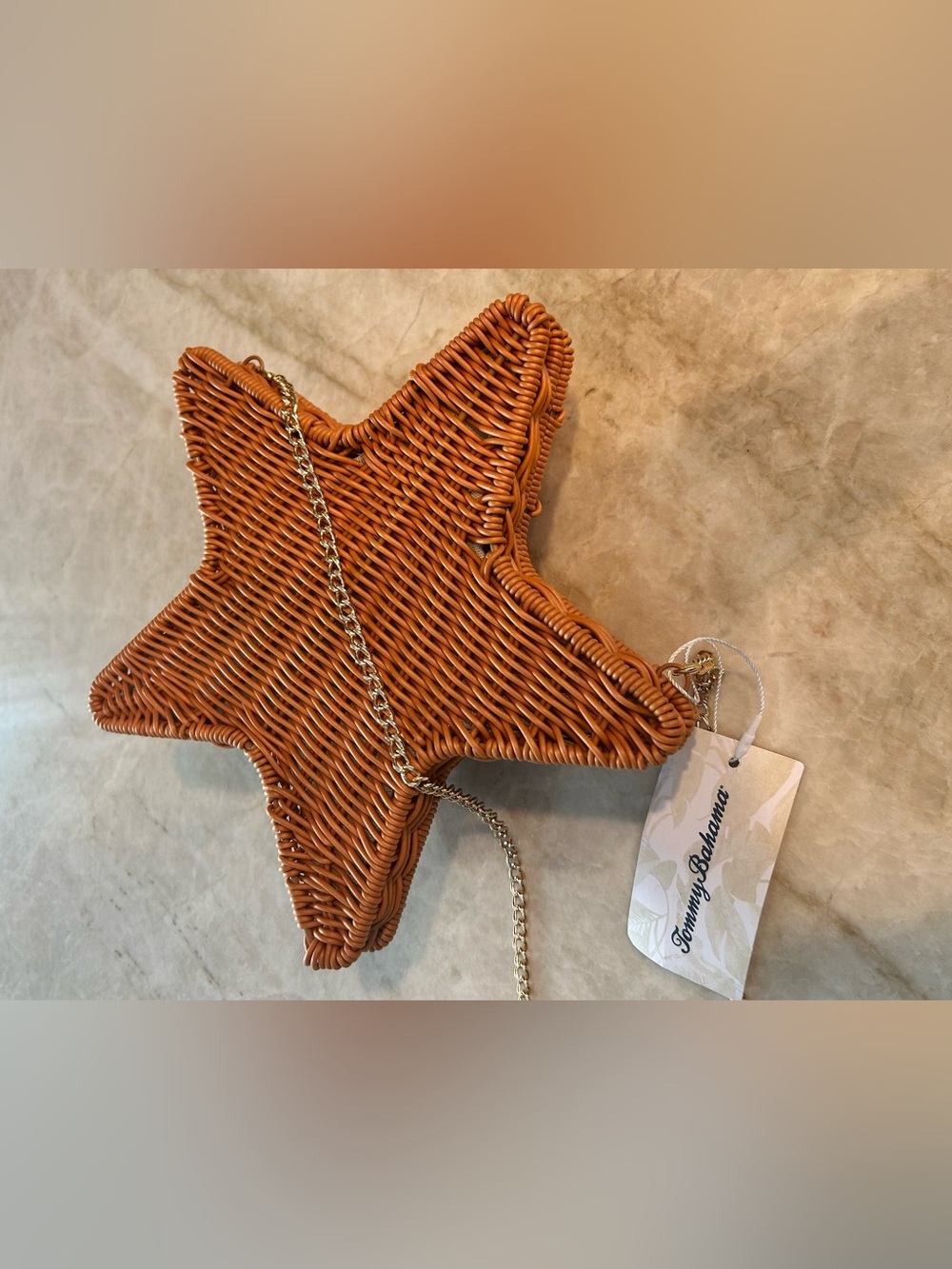 Tommy Bahama NWT Woven Star  Fish Crossbody Bag Beach Purse - Picture 7 of 7